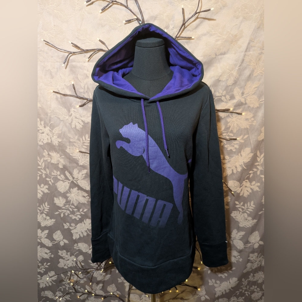 Puma Black And Purple Hoodie, Size L, NWT! - Picture 1 of 4